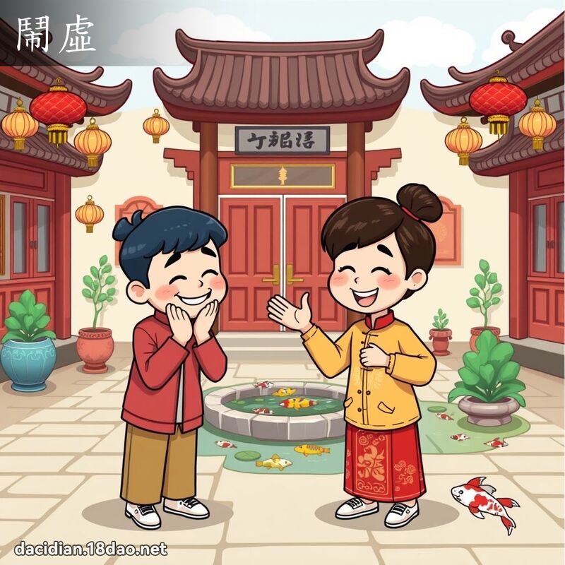 闹虚 - 国语大辞典配图