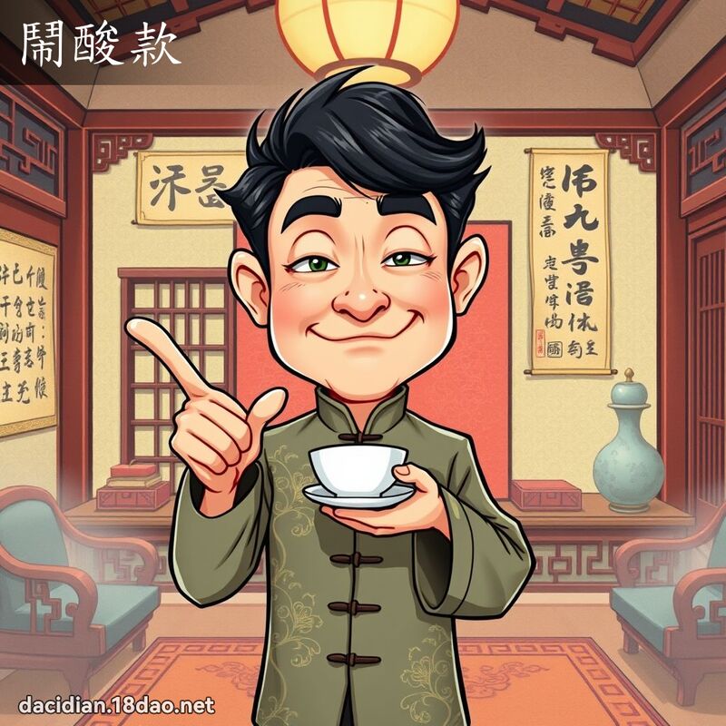 鬧酸款 - 國語大辭典配圖