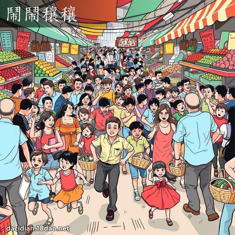 闹闹穰穰 - 国语大辞典配图