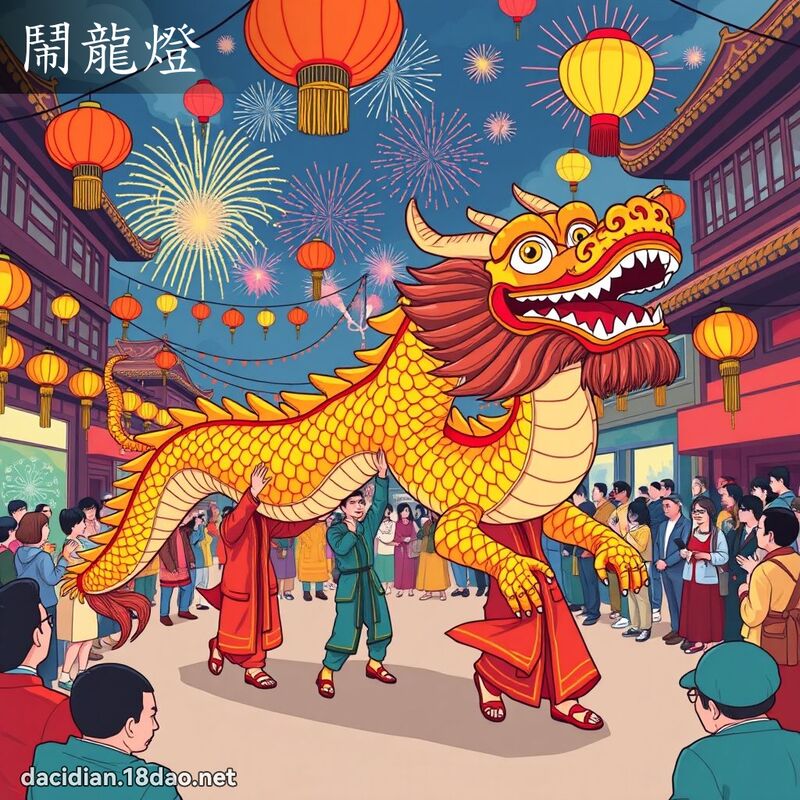 鬧龍燈 - 國語大辭典配圖