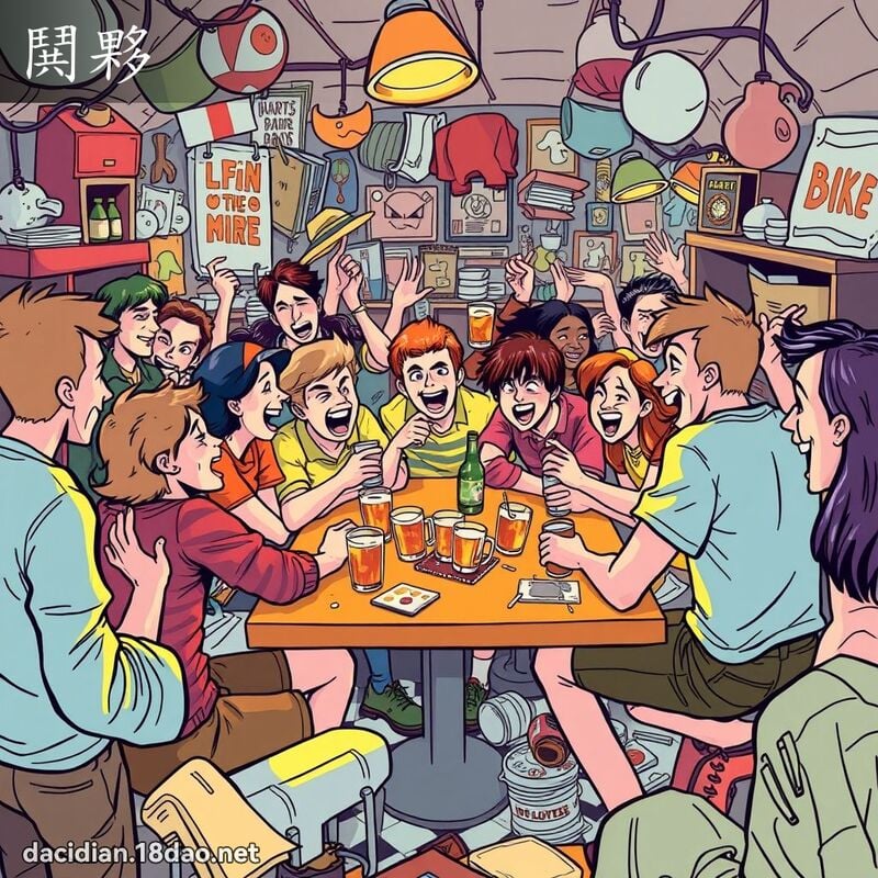 鬨伙 - 国语大辞典配图