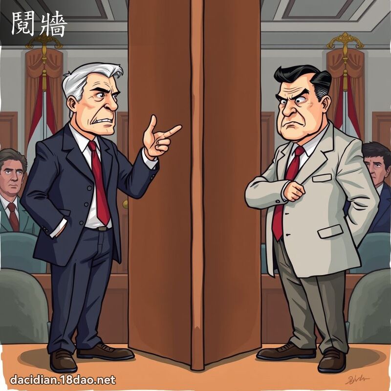 鬩牆 - 國語大辭典配圖
