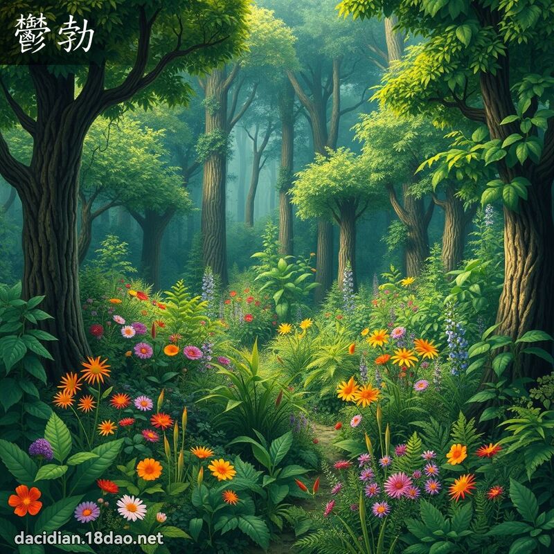 鬱勃 - 國語大辭典配圖