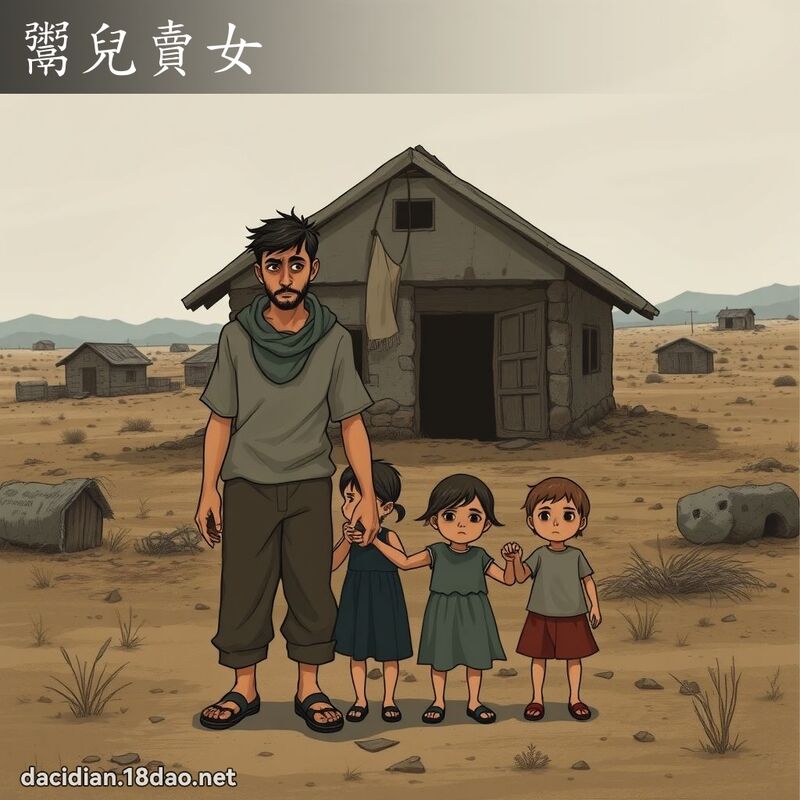 鬻儿卖女 - 国语大辞典配图