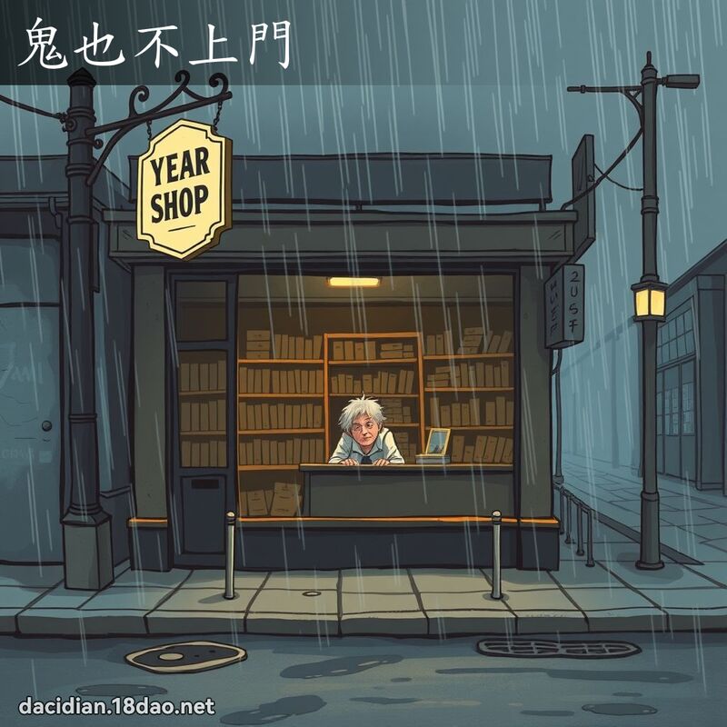 鬼也不上门 - 国语大辞典配图