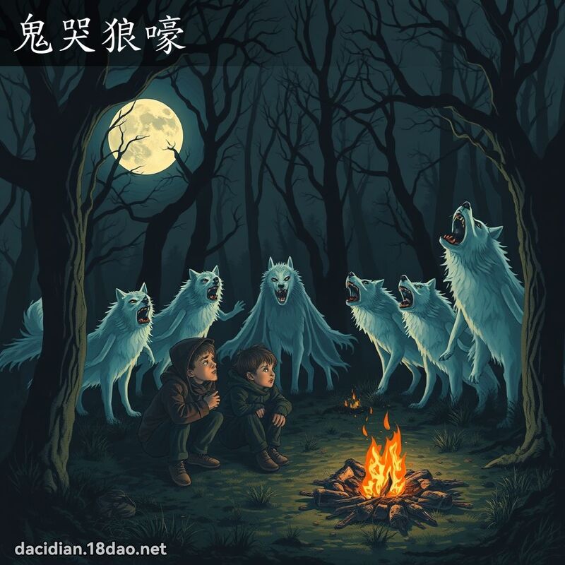 鬼哭狼嚎 - 國語大辭典配圖