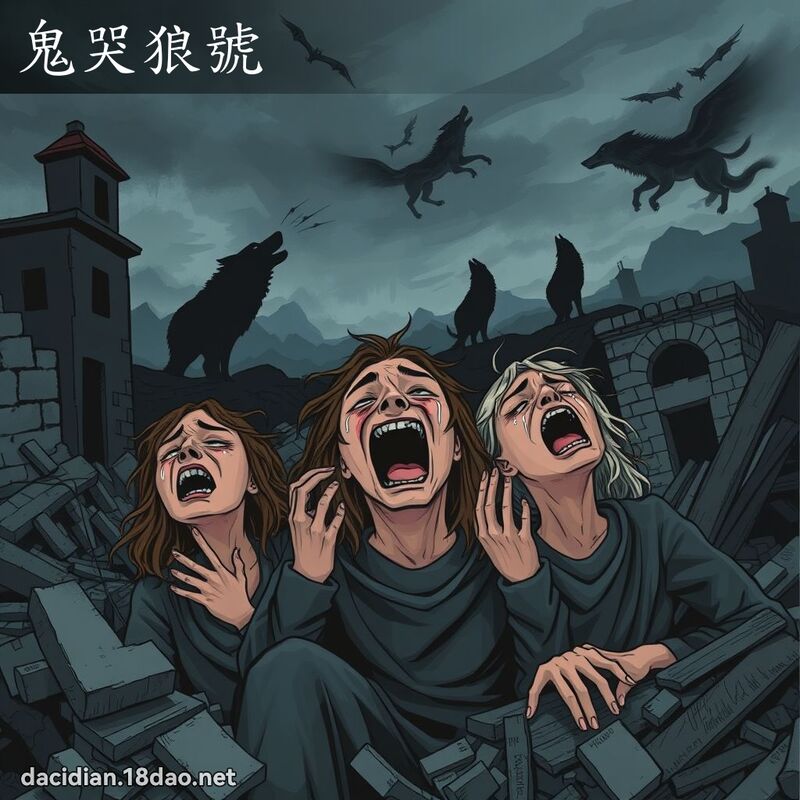 鬼哭狼號 - 國語大辭典配圖