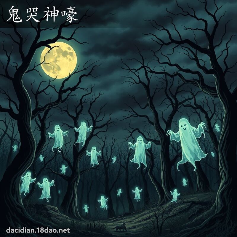 鬼哭神嚎 - 國語大辭典配圖