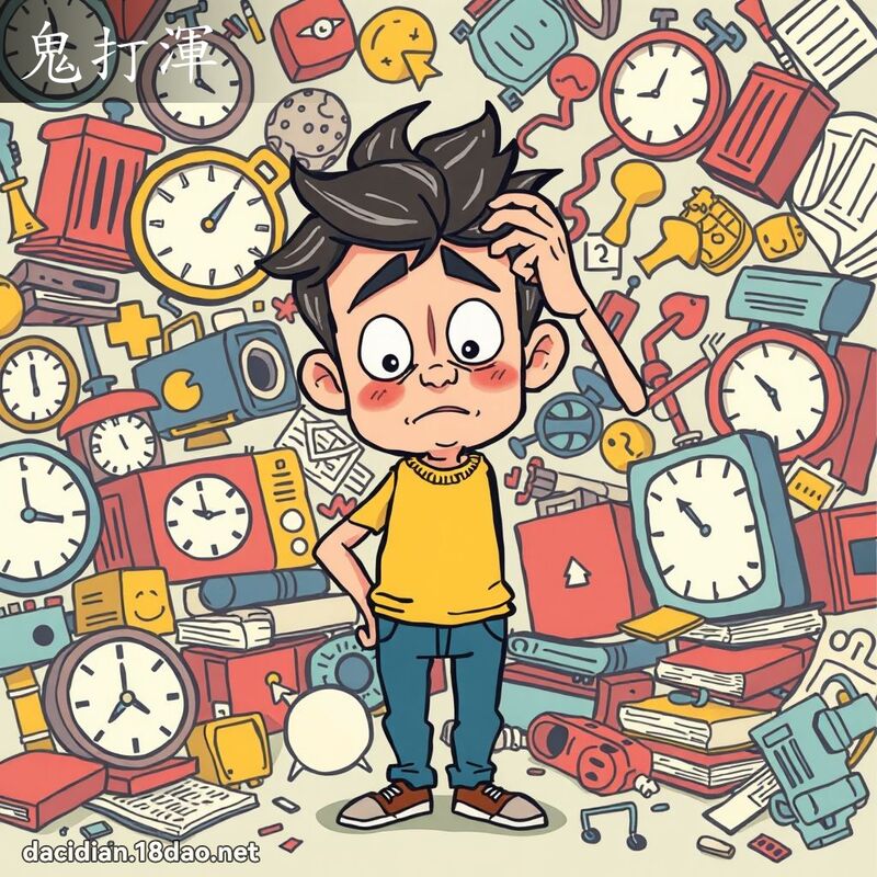 鬼打浑 - 国语大辞典配图