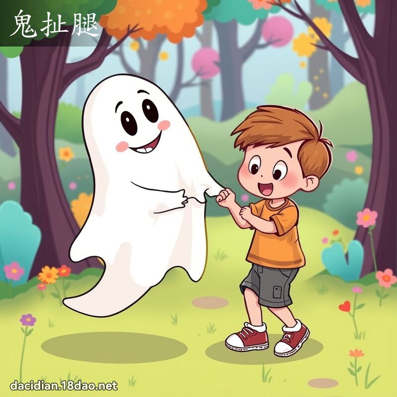 鬼扯腿 - 國語大辭典配圖