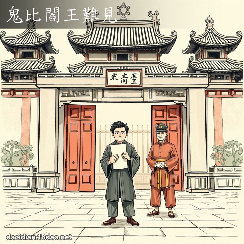 鬼比閻王難見 - 國語大辭典配圖