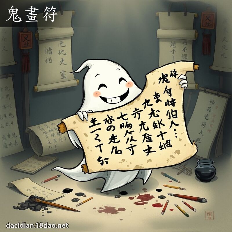 鬼画符 - 国语大辞典配图