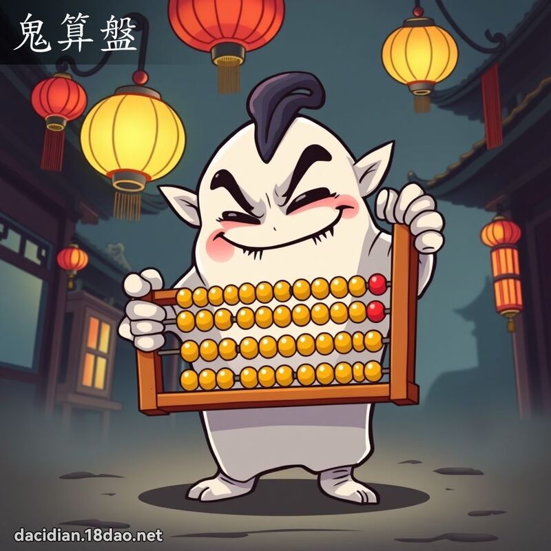 鬼算盤 - 國語大辭典配圖