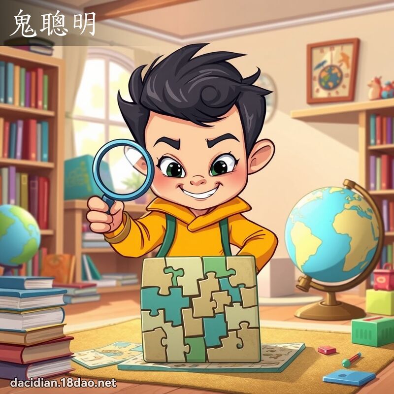 鬼聪明 - 国语大辞典配图