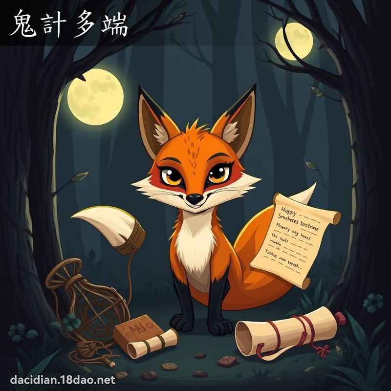 鬼计多端 - 国语大辞典配图