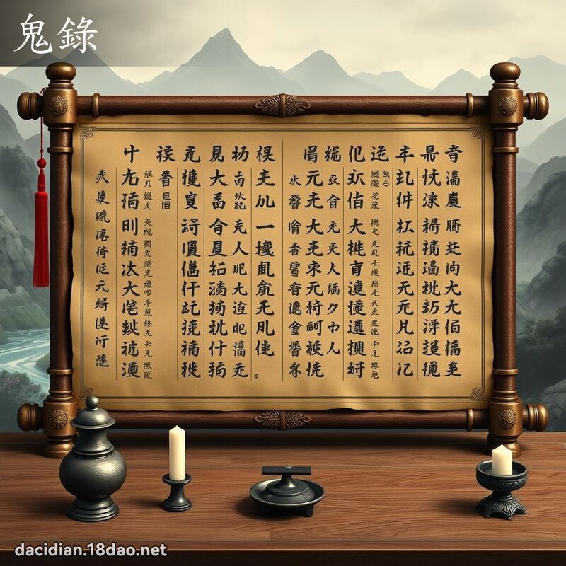 鬼录 - 国语大辞典配图