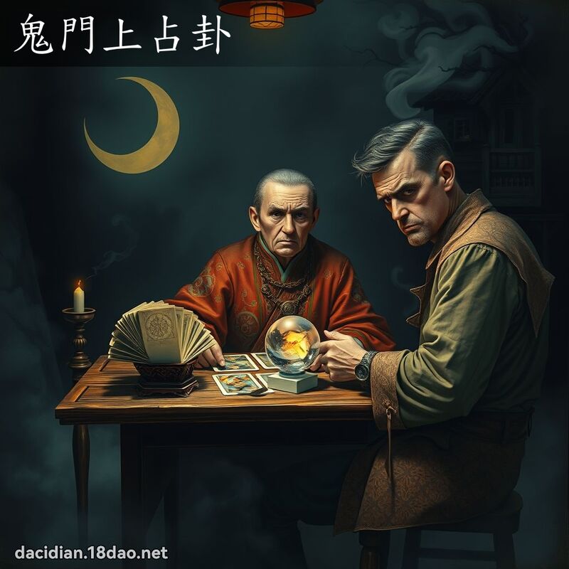 鬼门上占卦 - 国语大辞典配图