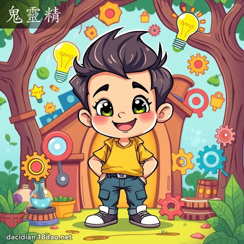 鬼灵精 - 国语大辞典配图
