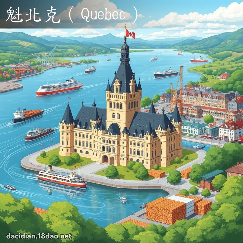 魁北克（Quebec） - 國語大辭典配圖