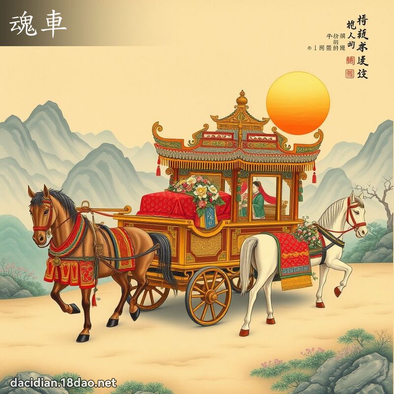 魂車 - 國語大辭典配圖