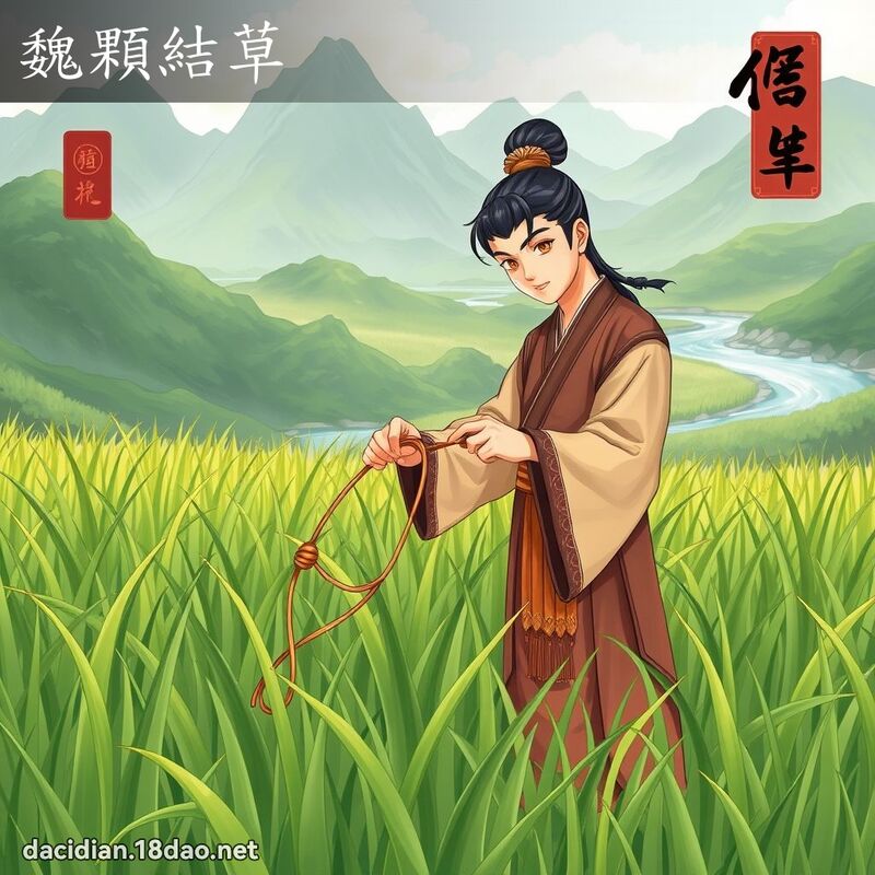 魏顆結草 - 國語大辭典配圖