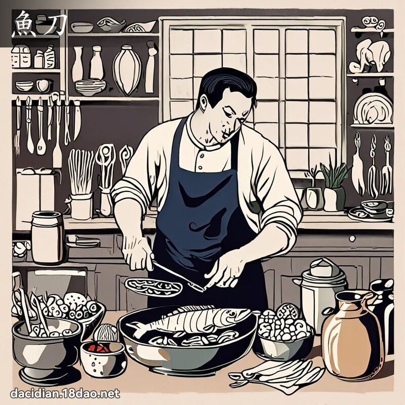 鱼刀 - 国语大辞典配图