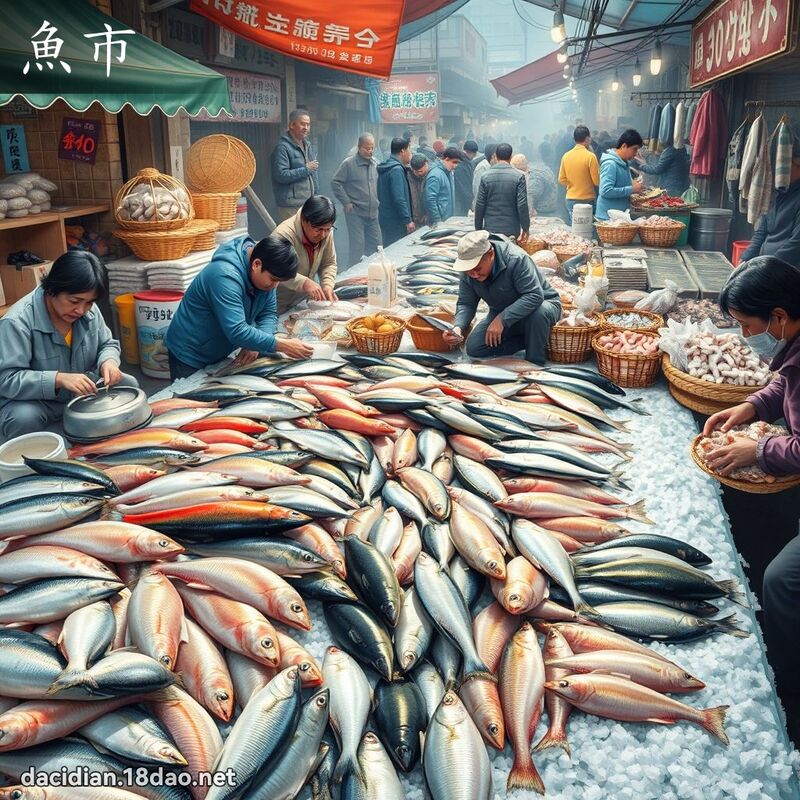 魚市 - 國語大辭典配圖