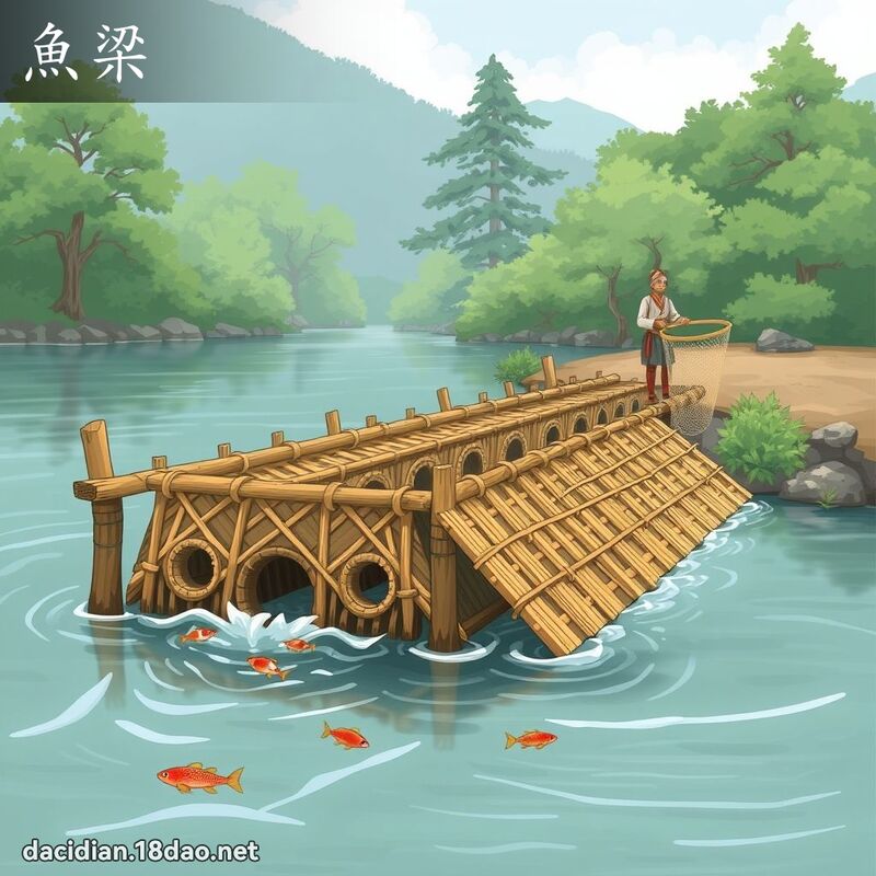 魚梁 - 國語大辭典配圖