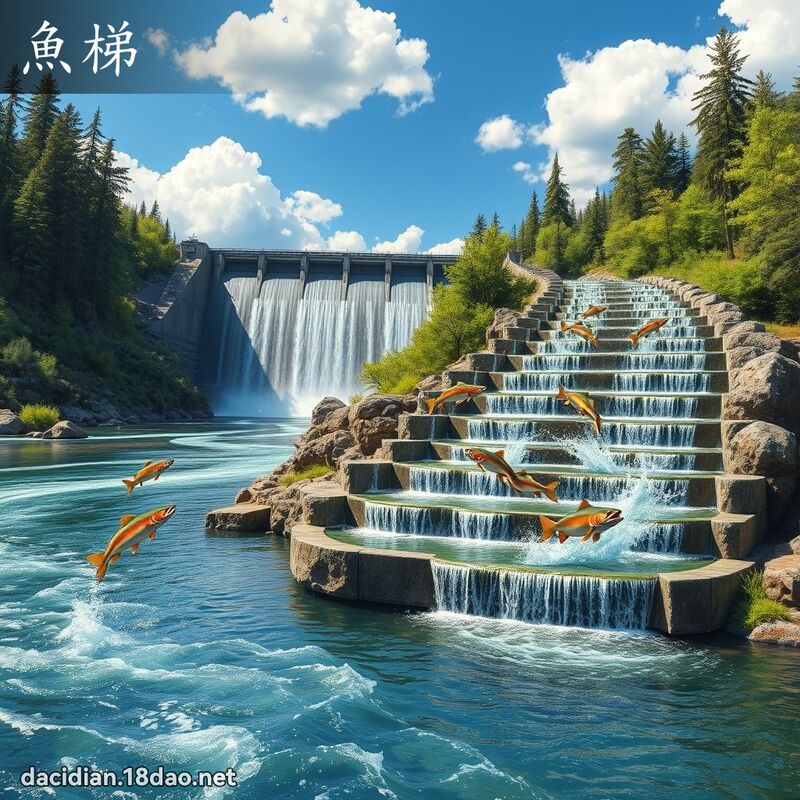 鱼梯 - 国语大辞典配图