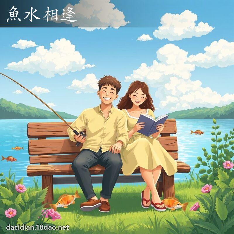 鱼水相逢 - 国语大辞典配图