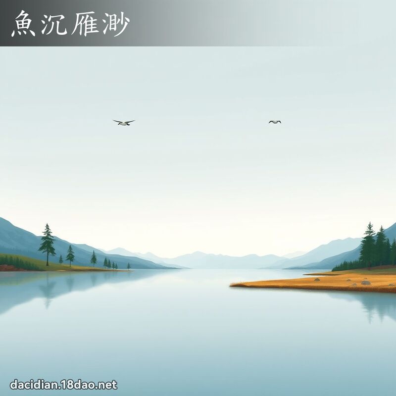鱼沉雁渺 - 国语大辞典配图