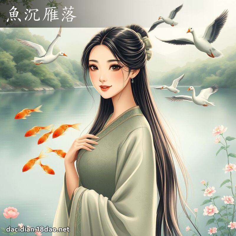 鱼沉雁落 - 国语大辞典配图