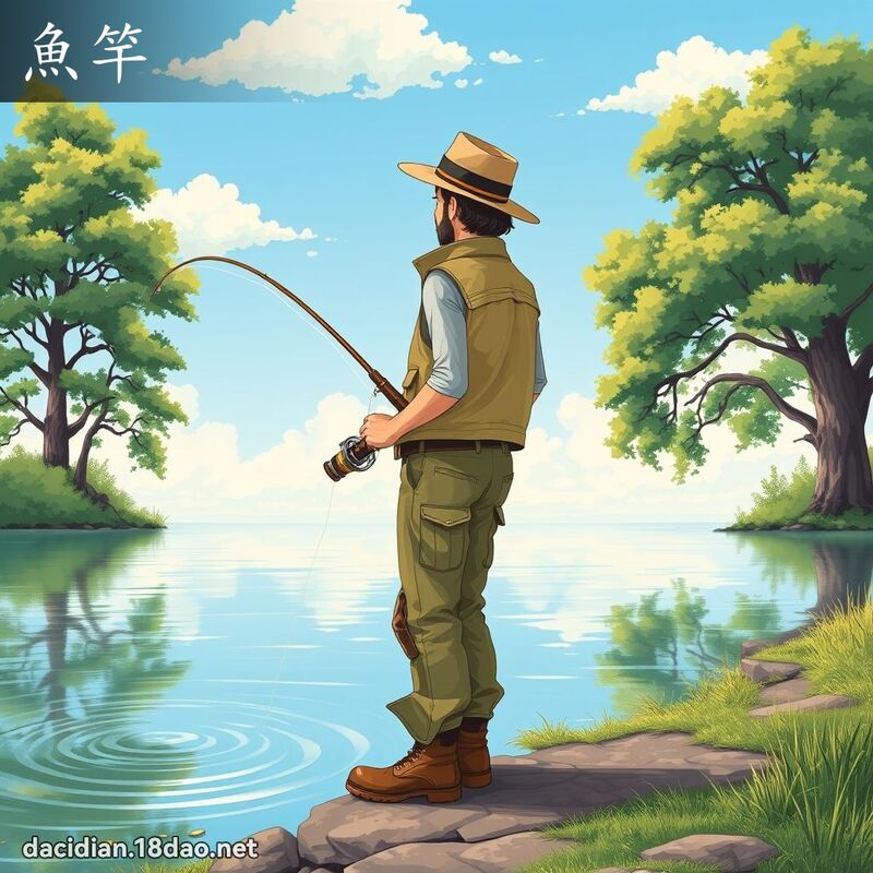 魚竿 - 國語大辭典配圖
