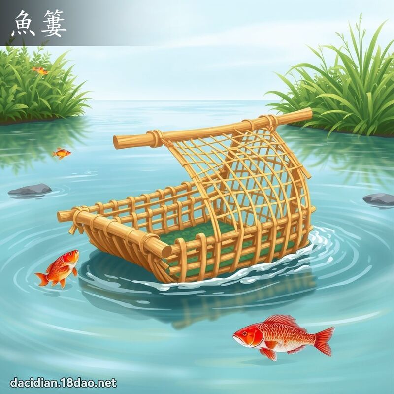 魚簍 - 國語大辭典配圖