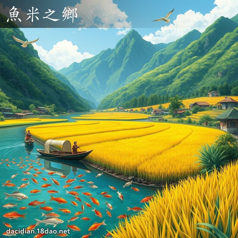 鱼米之乡 - 国语大辞典配图