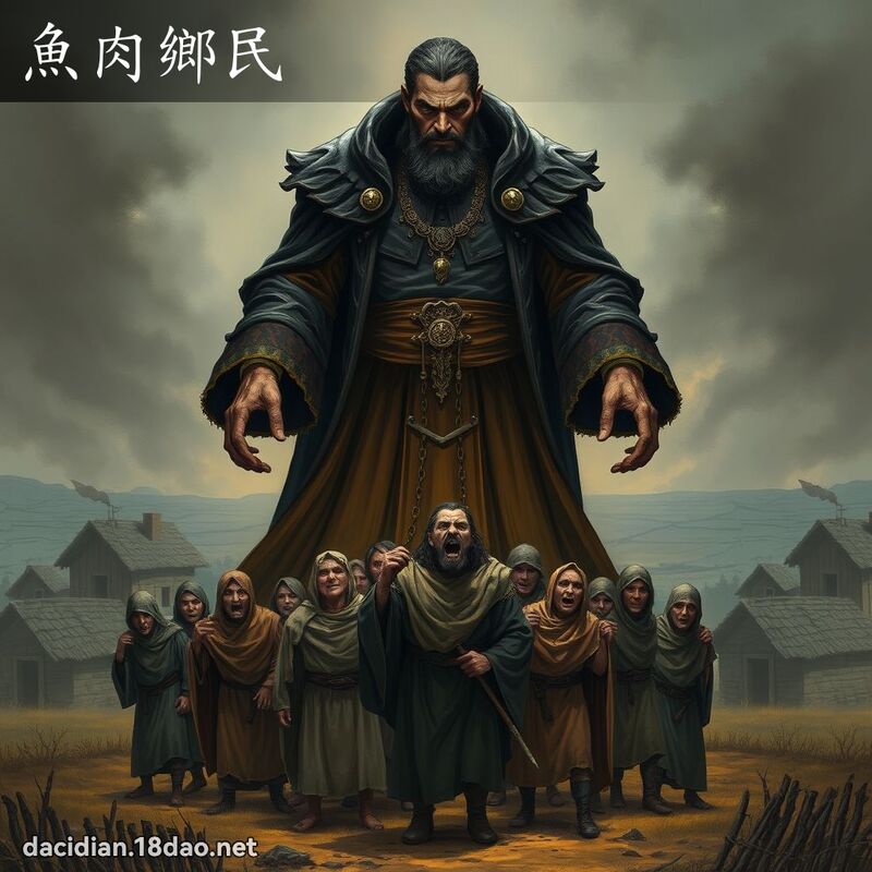 魚肉鄉民 - 國語大辭典配圖