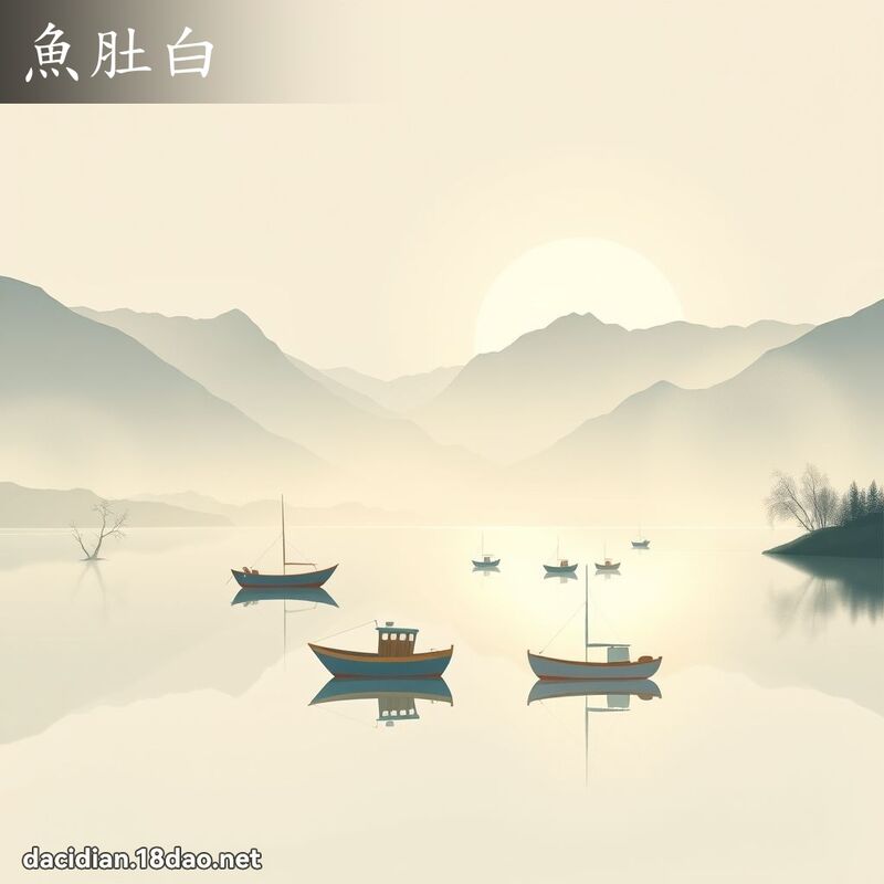 魚肚白 - 國語大辭典配圖