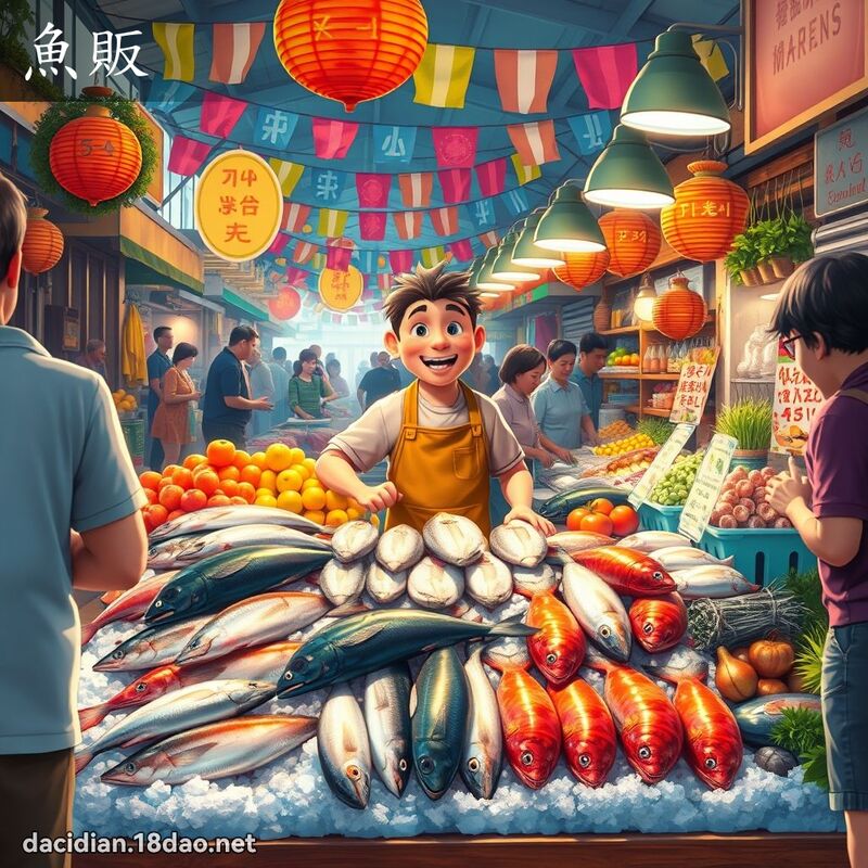 鱼贩 - 国语大辞典配图