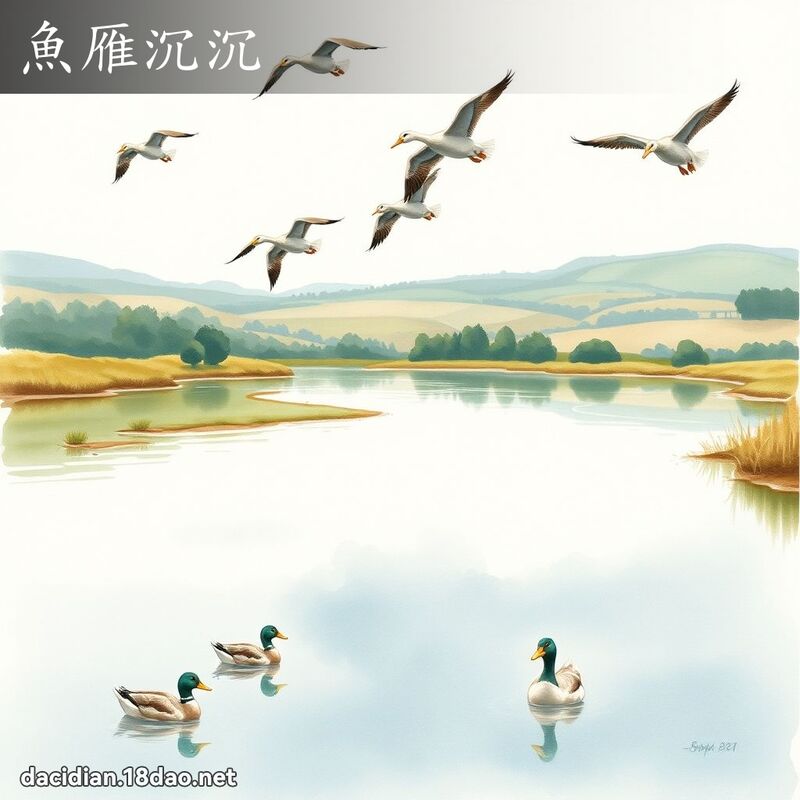 鱼雁沉沉 - 国语大辞典配图