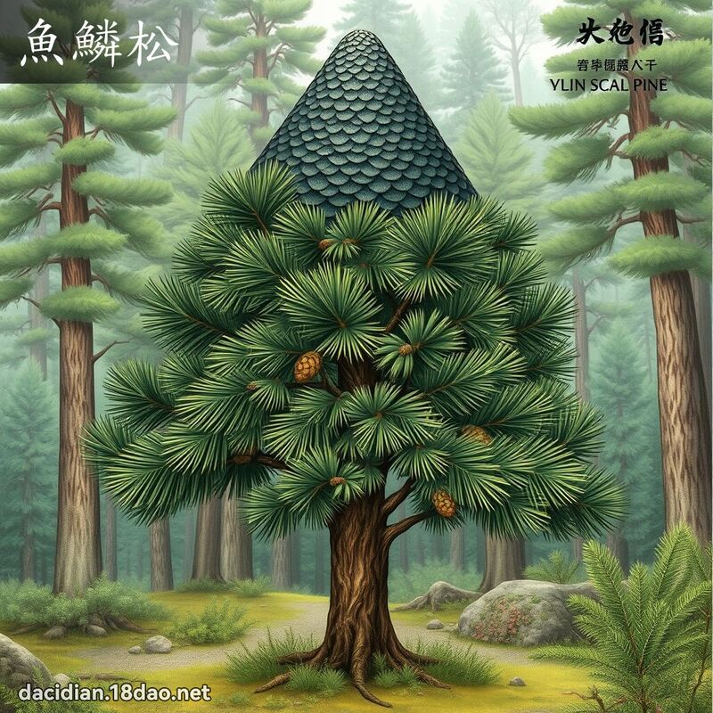 鱼鳞松 - 国语大辞典配图