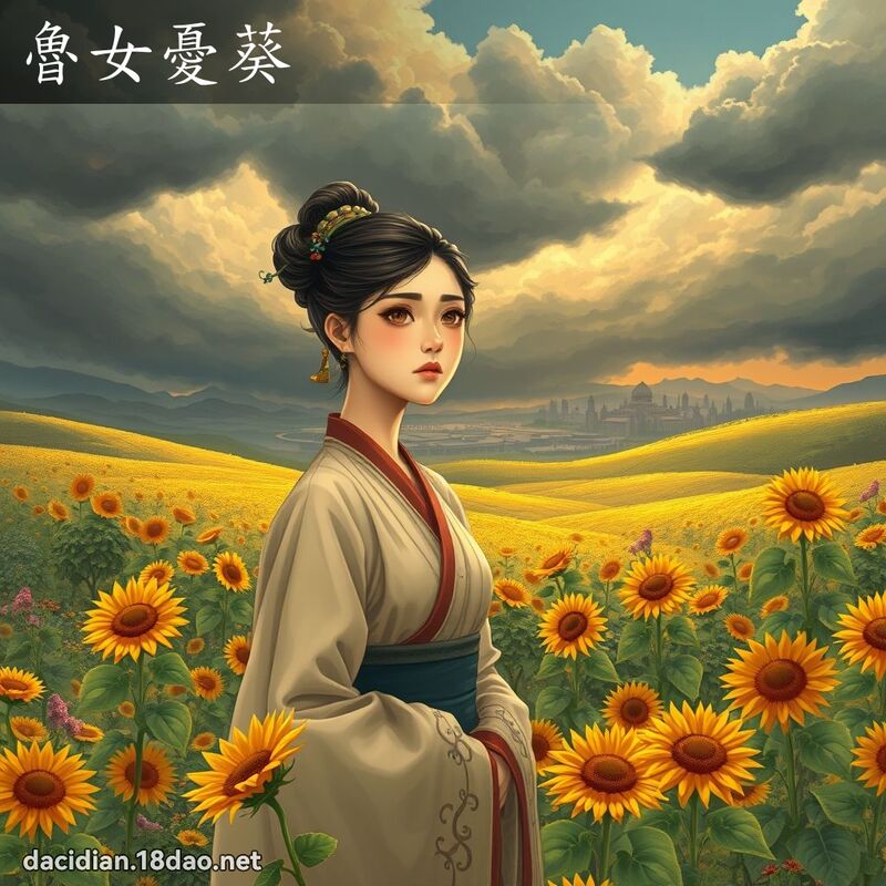 鲁女忧葵 - 国语大辞典配图