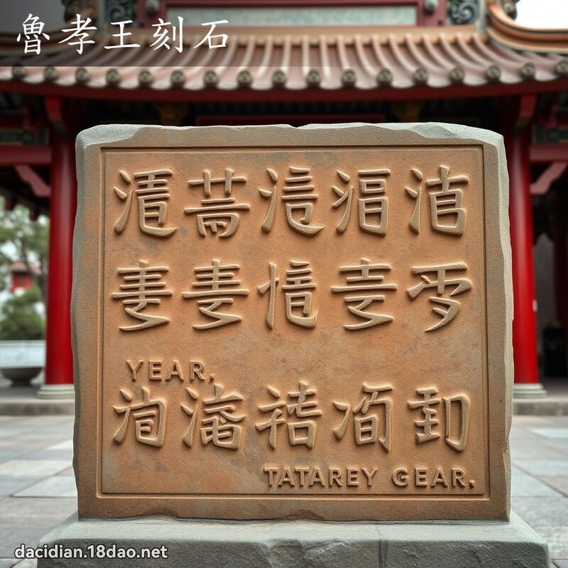 魯孝王刻石 - 國語大辭典配圖