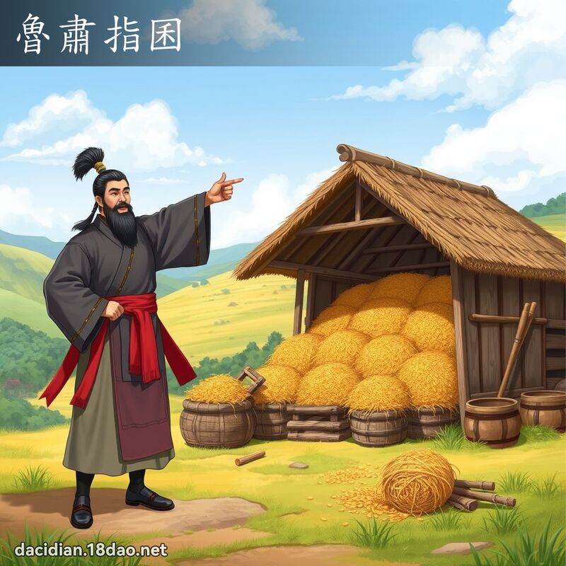 魯肅指囷 - 國語大辭典配圖