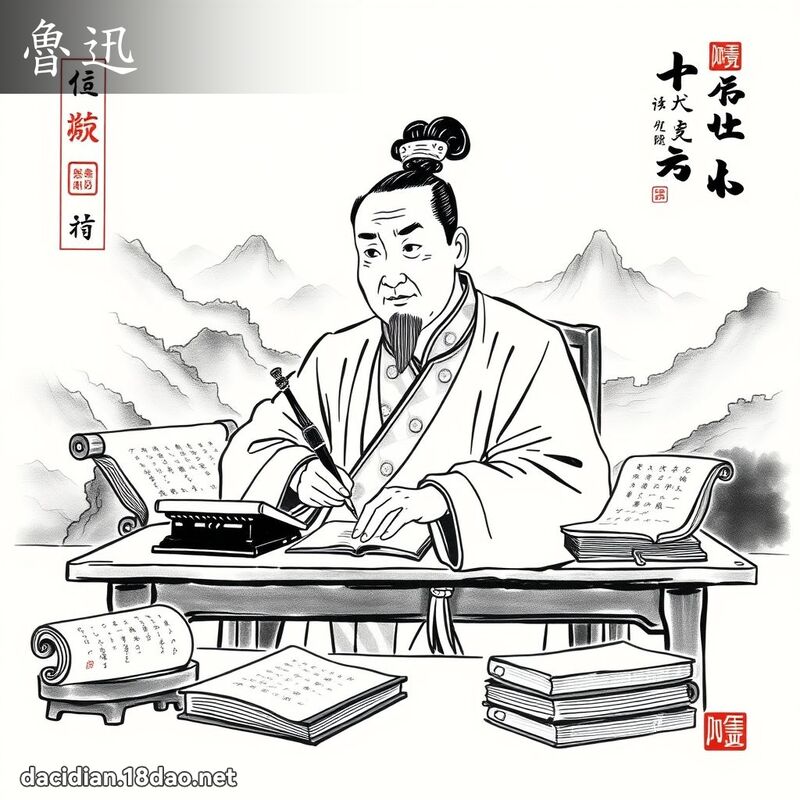 魯迅 - 國語大辭典配圖