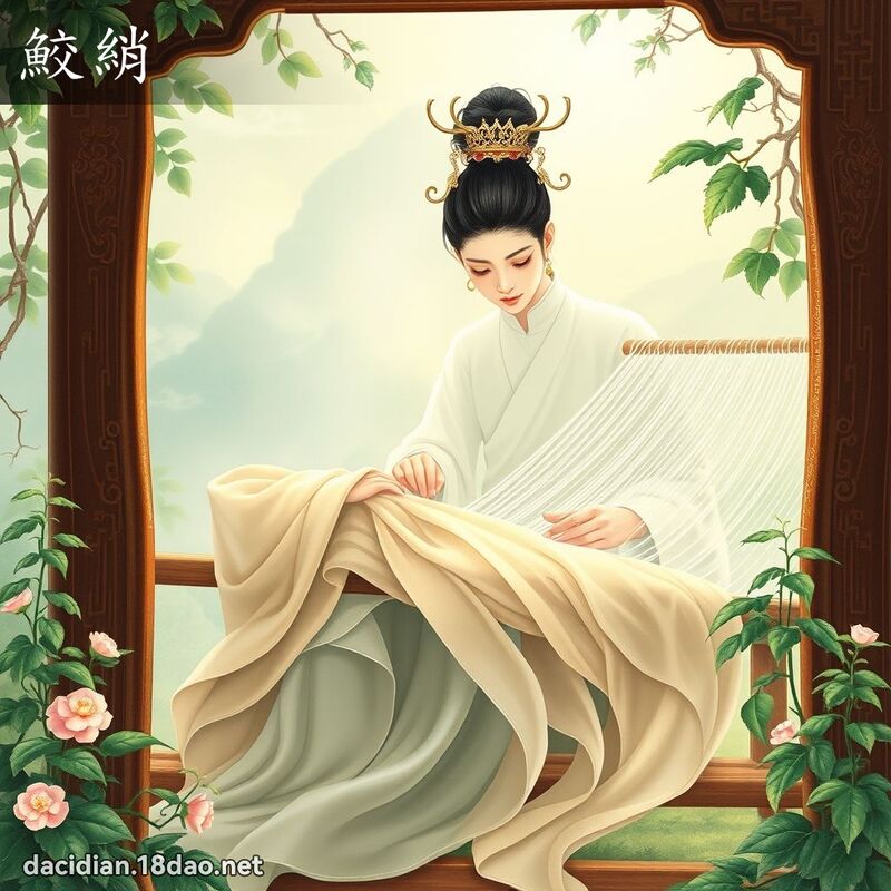 鮫綃 - 国语大辞典配图
