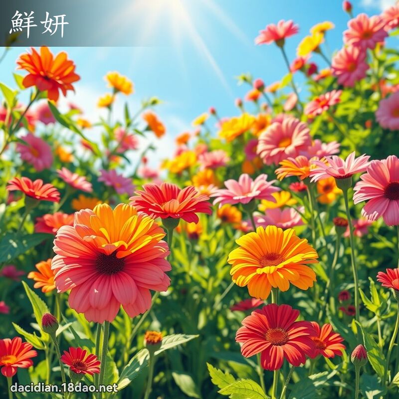 鮮妍 - 國語大辭典配圖