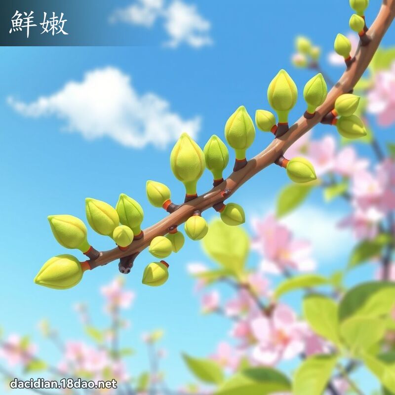 鲜嫩 - 国语大辞典配图