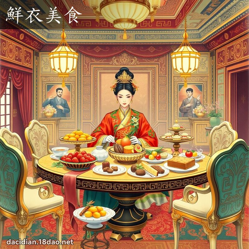 鮮衣美食 - 國語大辭典配圖