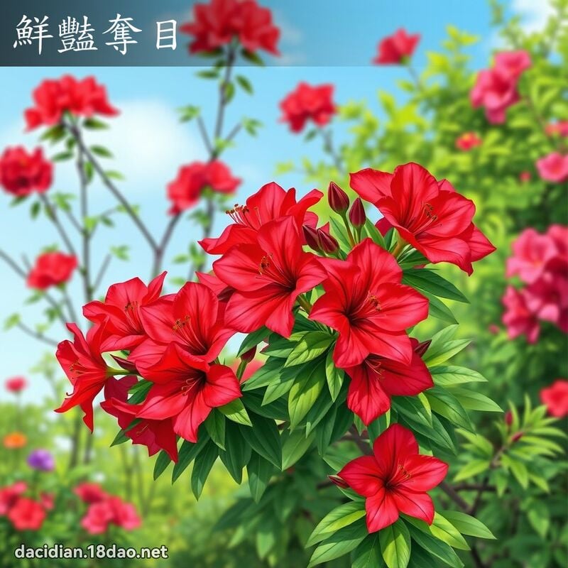 鲜艳夺目 - 国语大辞典配图