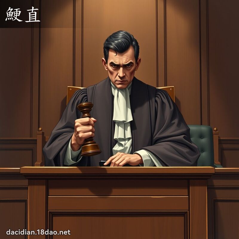 鯁直 - 國語大辭典配圖